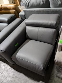 Nevio 39" Leather Power Recliner with Rachet Headrest