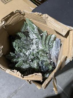 Frosted Pre Lit Christmas Tree