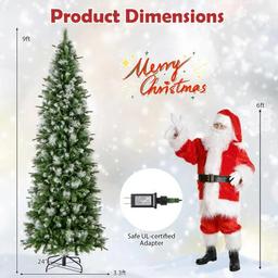 Artificial Christmas Tree with Warm-White LED Lights