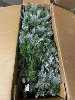 Artificial Christmas Tree with Warm-White LED Lights