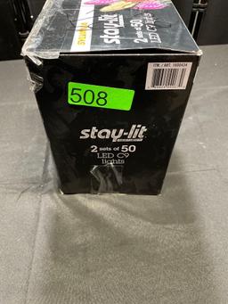Sylvania Stay-Lit Platinum Strings LED C9 Christmas Lights Multi Color