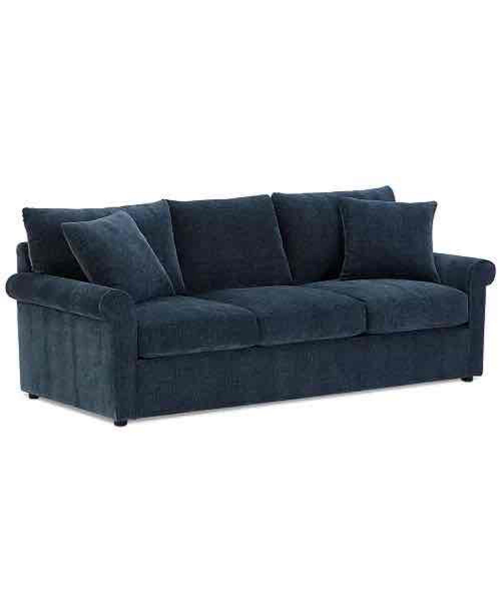 Wedport 88" Fabric Roll Arm Sofa