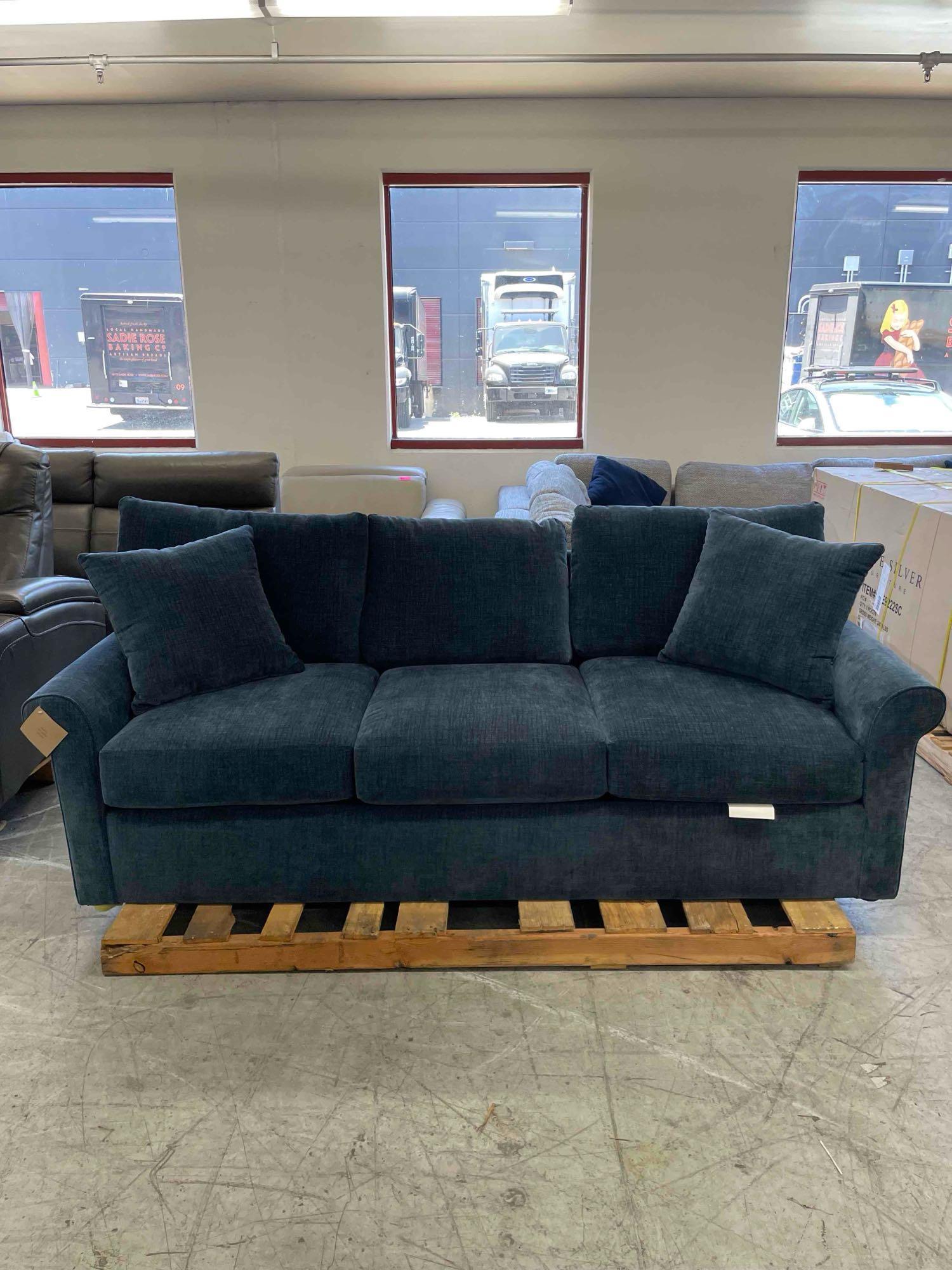 Wedport 88" Fabric Roll Arm Sofa