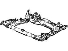 Honda 50200-TR7-A91 Sub-Frame, Front for a 2012-2015 Honda Civic 50200TR7A91