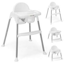 Babyjoy 4-in-1 Convertible Baby High Chair - White