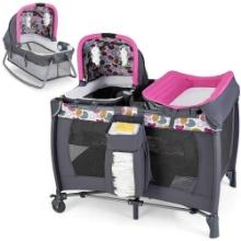 Babyjoy 4 in 1 Convertible Portable Baby Playard - Pink