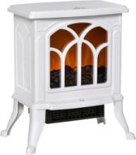 Freestanding Electric Stove Heater - White