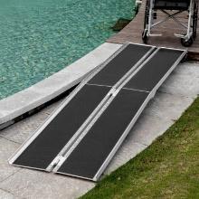 10' Skidproof Portable Wheelchair Ramp - Black