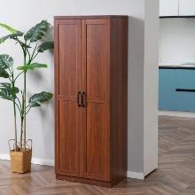 63" 2-Door Kitchen Pantry, Freestanding Storage Cabinet with 5-tier Shelving - Brown