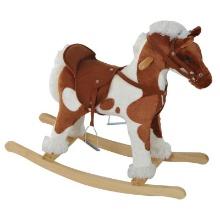 Wooden Toddler Rocking Horse - brown