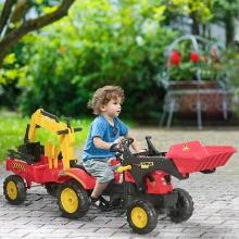 3 in1 Kids Ride On Excavator/Bulldozer