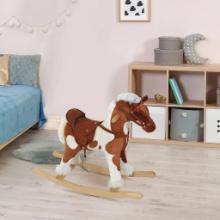 Wooden Toddler Rocking Horse - brown