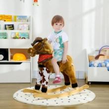 Large Baby Rocking Horse - brown