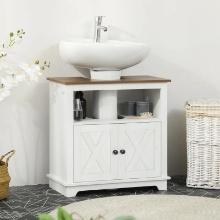 Modern Farmhouse Bathroom Sink Cabinet - White