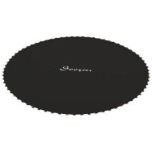 Trampoline Replacement Mat, Fits 12' Trampoline w/ 72 V-Hooks & 5.5" Springs - black