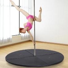 2"T x 5'W Folding Dance Pole Crash Mat - Black