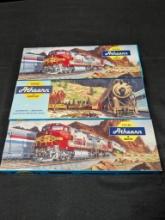 Set of 3 Athearn Electric Model Train Box Cars