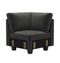 Belffin Velvet Corner Seat Module for Modular Sectional Sofa Couch