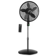 Lasko Oscillating 18-inch EcoQuiet 12-Speed Pedestal Fan, Black