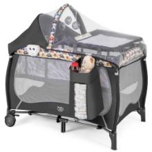 4 in 1 Pack and Play, Portable Baby Playard with Bassinet