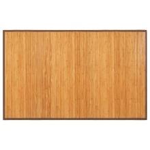 COSTWAY Bamboo Area Rug, 5'x8' Natural Bamboo Floor Mat with Anti-Slip Backing