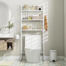 Giantex Over The Toilet Storage Shelf - 3-Tier Freestanding Above Toilet Rack White