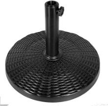 Yaheetech 22lbs Round Patio Market Umbrella Base Stand - black