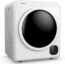 COSTWAY, 13.2 lbs Capacity Front Load Compact Tumble Dryer - White