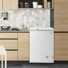 3.5 Cubic Feet Chest Freezer Compact Deep Freezer, 23"W x 21"D x 33"H - White