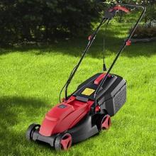 10 AMP 13 Inch Electric Corded Lawn Mower - Red