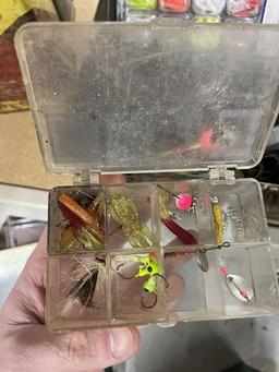 Old Tackle Box with Fishing Gear