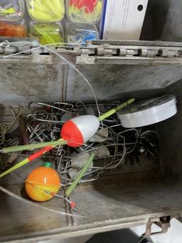 Old Tackle Box with Fishing Gear