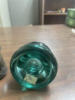 Lot of 2 Hemingray Glass Insulators