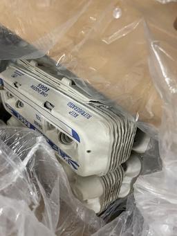 Box full of egg cartons