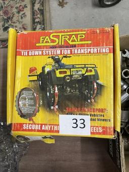 BRAND NEW. (3) Fastrap tie down system. Tie down straps