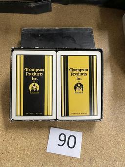 2 decks of Thompson Products Inc Collectable playing cards