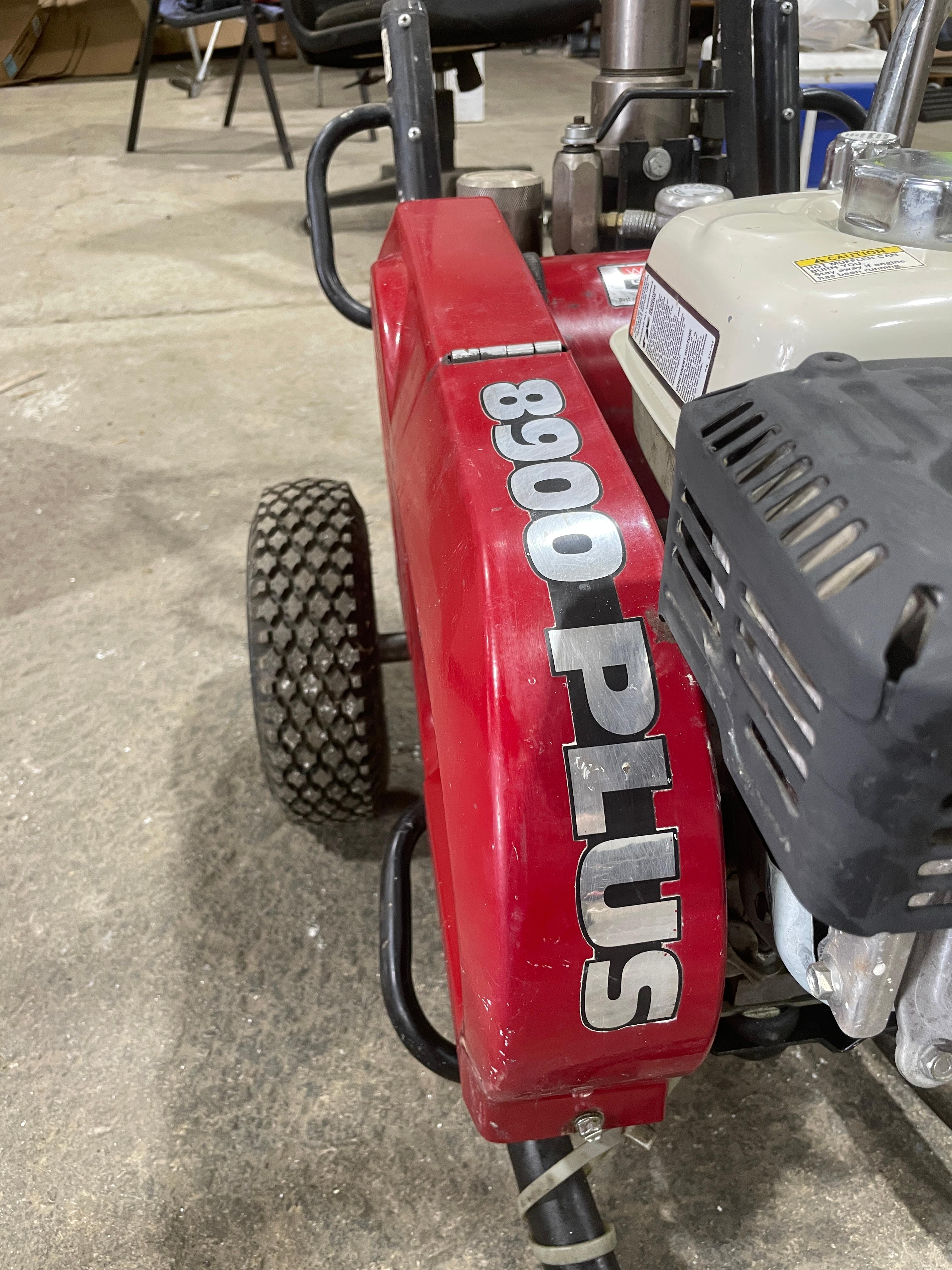 Titan PowrTwin 8900 Plus airless paint sprayer powered by a Honda GX160 gas engine