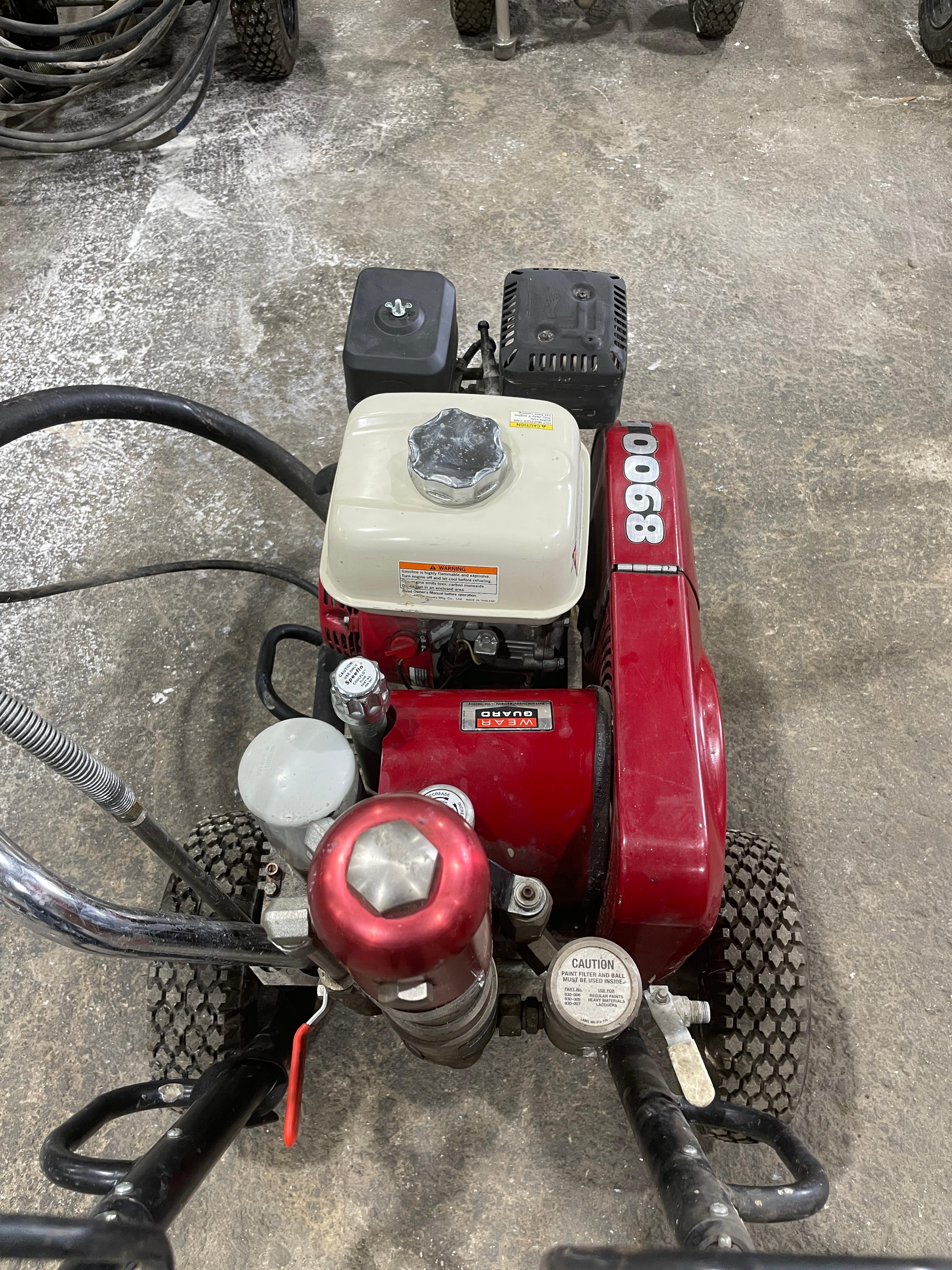 Titan PowrTwin 8900 Plus airless paint sprayer powered by a Honda GX160 gas engine