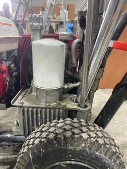 Titan PowrTwin 8900 Plus airless paint sprayer powered by a Honda GX160 gas engine