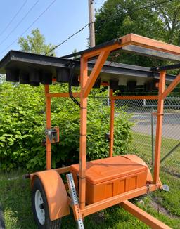 Solar-Powered Arrow Board Traffic Control Trailer