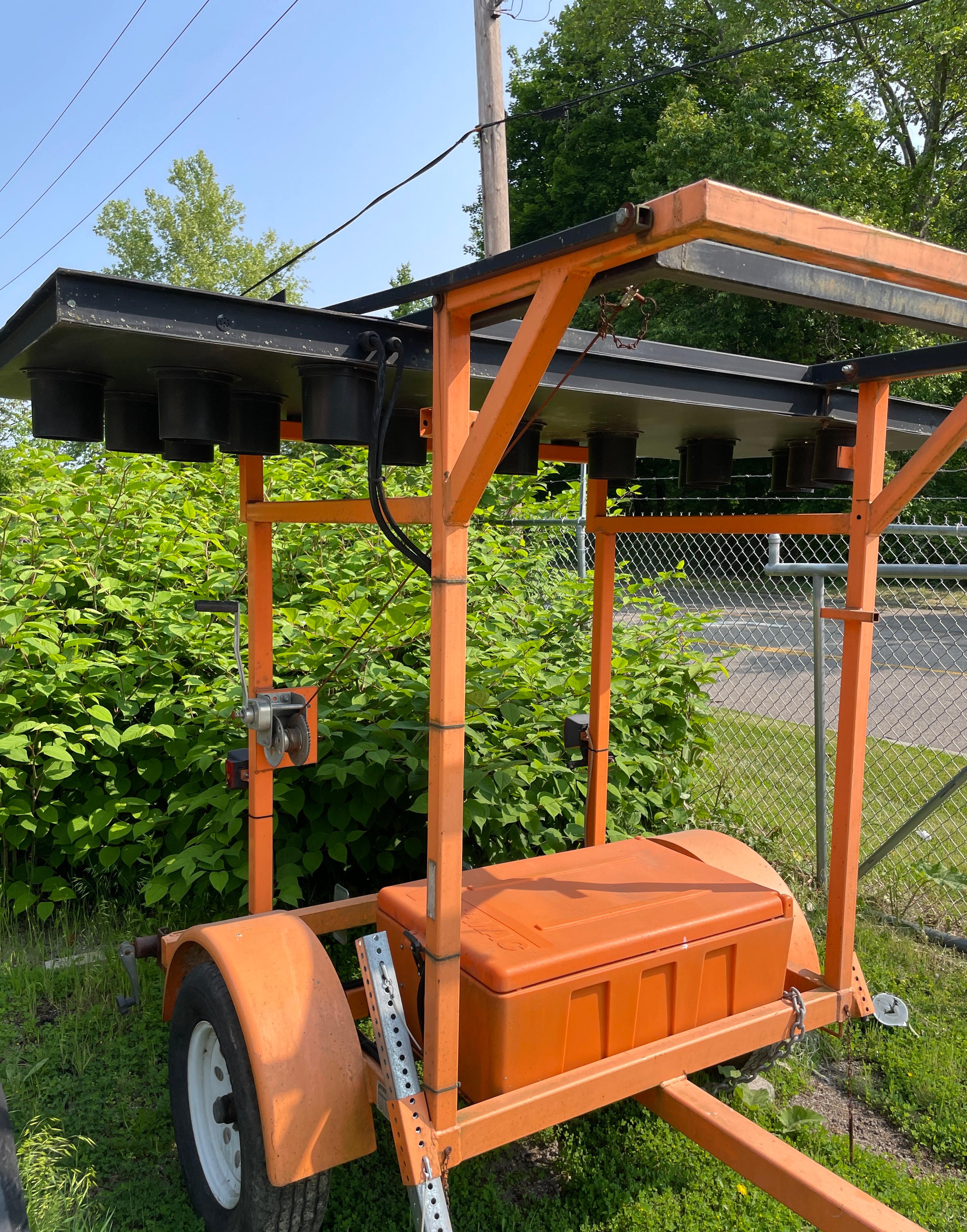 Solar-Powered Arrow Board Traffic Control Trailer