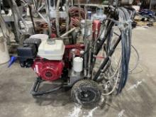 Titan PowrTwin 12000 Plus airless paint sprayer powered by a Honda GX270 gas engine
