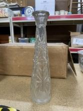 Pressed Glass Bud Vase