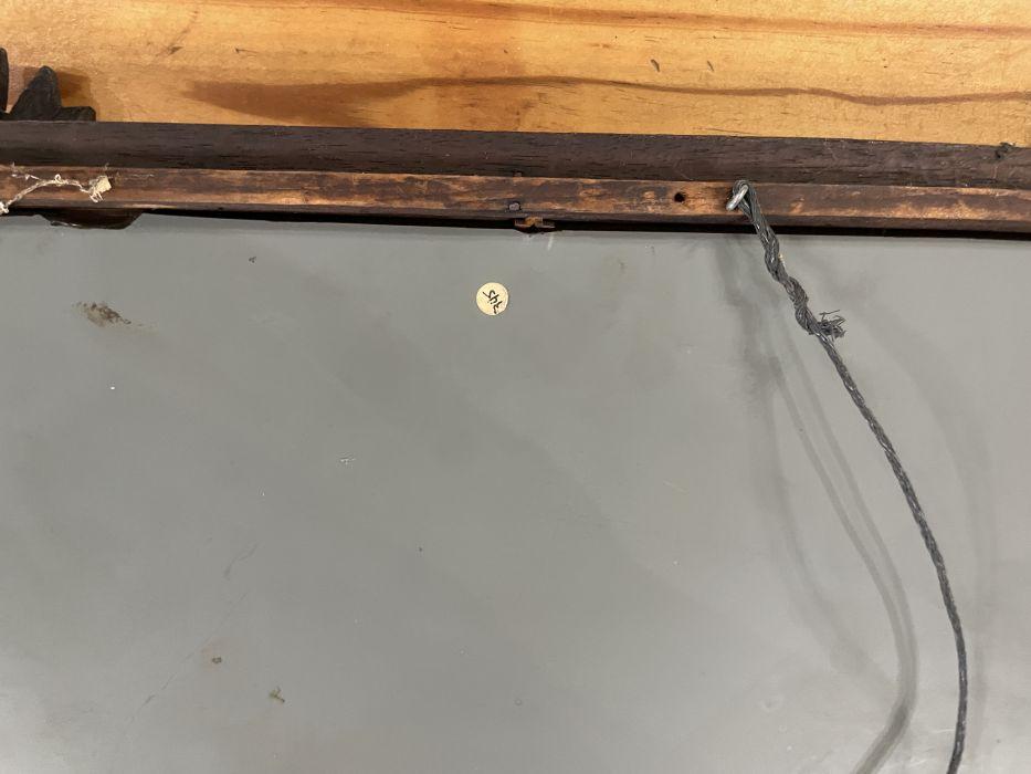 Rustic Carved Wood Framed Mirror