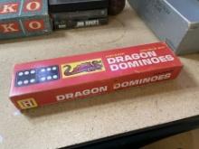 Halsam Dragon Dominoes (Vintage Wooden Set)