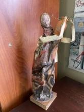 Folk Art Figure  Water Bearer with Jug on Shoulder