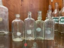 Group of Four Antique Medicine and Drugstore Bottles (Late 19th Early 20th Century)