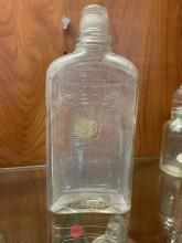 Old Mr. Boston Embossed Whiskey Bottle (Mid-20th Century)