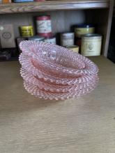 Set of Pink Depression Glass Bowls