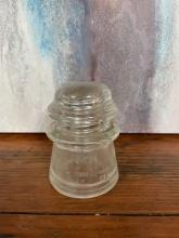 Armstrong Clear Glass Telegraph Insulator